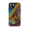 Abstract Swirl Tough Phone Case for iPhone in 21 different sizes. Compatible with iPhone 7, 8, X, 11, 12, 13, 14 and more.