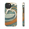 Art Nouveau Summer Splash Tough Phone Case for iPhone in 21 different sizes. Compatible with iPhone 7, 8, X, 11, 12, 13, 14 and more.