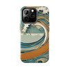 Art Nouveau Summer Splash Tough Phone Case for iPhone in 21 different sizes. Compatible with iPhone 7, 8, X, 11, 12, 13, 14 and more.