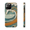 Art Nouveau Summer Splash Tough Phone Case for iPhone in 21 different sizes. Compatible with iPhone 7, 8, X, 11, 12, 13, 14 and more.