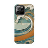 Art Nouveau Summer Splash Tough Phone Case for iPhone in 21 different sizes. Compatible with iPhone 7, 8, X, 11, 12, 13, 14 and more.