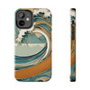 Art Nouveau Summer Splash Tough Phone Case for iPhone in 21 different sizes. Compatible with iPhone 7, 8, X, 11, 12, 13, 14 and more.