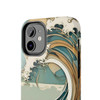 Art Nouveau Summer Splash Tough Phone Case for iPhone in 21 different sizes. Compatible with iPhone 7, 8, X, 11, 12, 13, 14 and more.