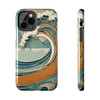 Art Nouveau Summer Splash Tough Phone Case for iPhone in 21 different sizes. Compatible with iPhone 7, 8, X, 11, 12, 13, 14 and more.