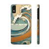 Art Nouveau Summer Splash Tough Phone Case for iPhone in 21 different sizes. Compatible with iPhone 7, 8, X, 11, 12, 13, 14 and more.