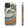Art Nouveau Summer Splash Tough Phone Case for iPhone in 21 different sizes. Compatible with iPhone 7, 8, X, 11, 12, 13, 14 and more.
