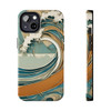 Art Nouveau Summer Splash Tough Phone Case for iPhone in 21 different sizes. Compatible with iPhone 7, 8, X, 11, 12, 13, 14 and more.