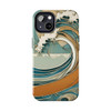 Art Nouveau Summer Splash Tough Phone Case for iPhone in 21 different sizes. Compatible with iPhone 7, 8, X, 11, 12, 13, 14 and more.
