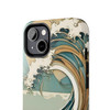 Art Nouveau Summer Splash Tough Phone Case for iPhone in 21 different sizes. Compatible with iPhone 7, 8, X, 11, 12, 13, 14 and more.