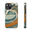 Art Nouveau Summer Splash Tough Phone Case for iPhone in 21 different sizes. Compatible with iPhone 7, 8, X, 11, 12, 13, 14 and more.