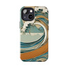 Art Nouveau Summer Splash Tough Phone Case for iPhone in 21 different sizes. Compatible with iPhone 7, 8, X, 11, 12, 13, 14 and more.