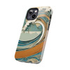 Art Nouveau Summer Splash Tough Phone Case for iPhone in 21 different sizes. Compatible with iPhone 7, 8, X, 11, 12, 13, 14 and more.
