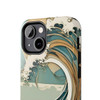 Art Nouveau Summer Splash Tough Phone Case for iPhone in 21 different sizes. Compatible with iPhone 7, 8, X, 11, 12, 13, 14 and more.