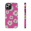 Crazy Daisies 70's Theme Tough Phone Case for iPhone in 21 different sizes. Compatible with iPhone 7, 8, X, 11, 12, 13, 14 and more.