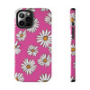 Crazy Daisies 70's Theme Tough Phone Case for iPhone in 21 different sizes. Compatible with iPhone 7, 8, X, 11, 12, 13, 14 and more.