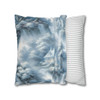 Pillow Case "Light Blue Toile" Design Spun Polyester Square Throw Pillow Cover concealed zipper sofa couch bed living room decor