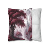 Pillow Case "Burgundy Fantasy" Spun Polyester Square Pillow Cover toile design burgundy white castle theme hidden zipper for sofa couch