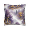 Pillow Case Purple and Gold Toile Pattern Spun Polyester Square Pillow Cover with hidden zipper purple gold white fantasy sofa couch
