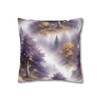 Pillow Case Purple and Gold Toile Pattern Spun Polyester Square Pillow Cover with hidden zipper purple gold white fantasy sofa couch
