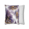 Pillow Case Purple and Gold Toile Pattern Spun Polyester Square Pillow Cover with hidden zipper purple gold white fantasy sofa couch