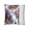 Pillow Case Purple and Gold Toile Pattern Spun Polyester Square Pillow Cover with hidden zipper purple gold white fantasy sofa couch