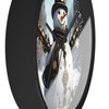 Steampunk Snowman Wall Clock