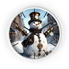 Steampunk Snowman Wall Clock
