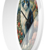 Garden Cat Wall Clock