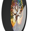 Tree of Life Stained Glass Look Wall Clock