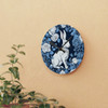 White Rabbit on Blue Acrylic Wall Clock Square or Round design