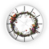 Twisted Floral Wreath Style Wall Clock 