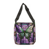 Stained Glass Butterfly Design Tote Bag| Fun Design| Adjustable Tote Strap| Two Sizes 16 inch or 18 inch