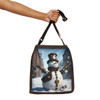 Steampunk Snowman Tote | Adjustable Tote Bag| Two Sizes 16 inch or 18 inch