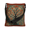 Elegant Tree of Life Floral Tote | William Morris Inspired| Adjustable Tote Bag| Two Sizes 16 inch or 18 inch