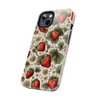 Strawberry Cottagecore iPhone Case| William Morris Inspired Design| Tough Phone Cases