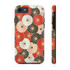 Oriental Floral Design Tough Phone Case for iPhone in 21 different sizes. Compatible with iPhone 7, 8, X, 11, 12, 13, 14 and more.