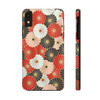 Oriental Floral Design Tough Phone Case for iPhone in 21 different sizes. Compatible with iPhone 7, 8, X, 11, 12, 13, 14 and more.