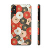 Oriental Floral Design Tough Phone Case for iPhone in 21 different sizes. Compatible with iPhone 7, 8, X, 11, 12, 13, 14 and more.