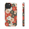 Oriental Floral Design Tough Phone Case for iPhone in 21 different sizes. Compatible with iPhone 7, 8, X, 11, 12, 13, 14 and more.