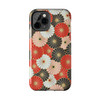 Oriental Floral Design Tough Phone Case for iPhone in 21 different sizes. Compatible with iPhone 7, 8, X, 11, 12, 13, 14 and more.