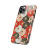 Oriental Floral Design Tough Phone Case for iPhone in 21 different sizes. Compatible with iPhone 7, 8, X, 11, 12, 13, 14 and more.