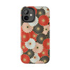Oriental Floral Design Tough Phone Case for iPhone in 21 different sizes. Compatible with iPhone 7, 8, X, 11, 12, 13, 14 and more.
