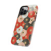 Oriental Floral Design Tough Phone Case for iPhone in 21 different sizes. Compatible with iPhone 7, 8, X, 11, 12, 13, 14 and more.