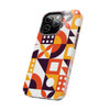 Retro Geometric Pattern Tough Phone Case for iPhone in 21 different sizes. Compatible with iPhone 7, 8, X, 11, 12, 13, 14 and more.