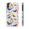 Spring Bird Pattern Tough Phone Case for iPhone in 21 different sizes. Compatible with iPhone 7, 8, X, 11, 12, 13, 14 and more.