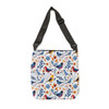 Spring Bird Pattern Design Tote | Adjustable Tote Bag|Two Sizes 16 inch or 18 inch