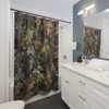 Camo Leaves Shower Curtain | Polyester Shower Curtains