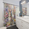 Spring Bunnies Design Shower Curtain | Polyester Shower Curtains