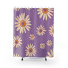 Lavender Daisy Design Shower Curtain | Polyester Shower Curtains