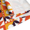 Retro Geometric Pattern Table Runner (Cotton, Poly)